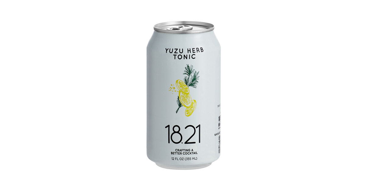 18.21 Bitters Yuzu Herb Tonic 12 fl. oz. - 6/Pack