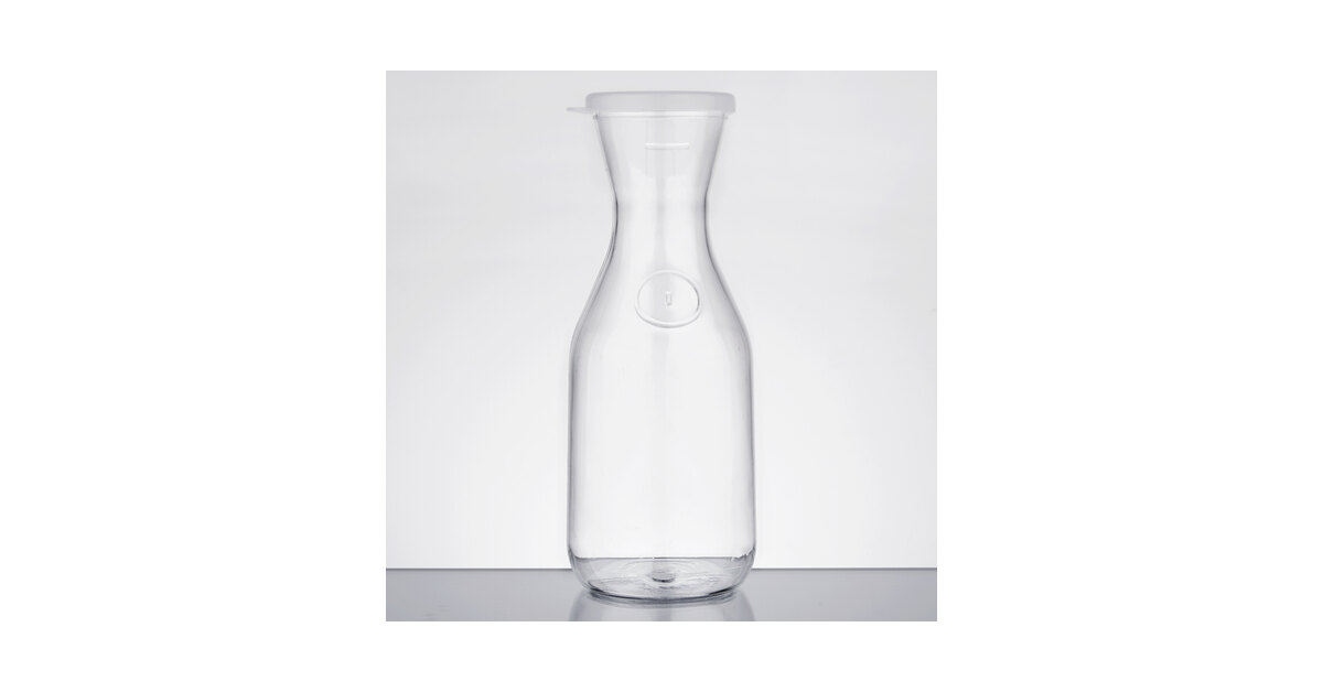Cambro Camliter Beverage Decanter with Lid WW1000 1Liter 