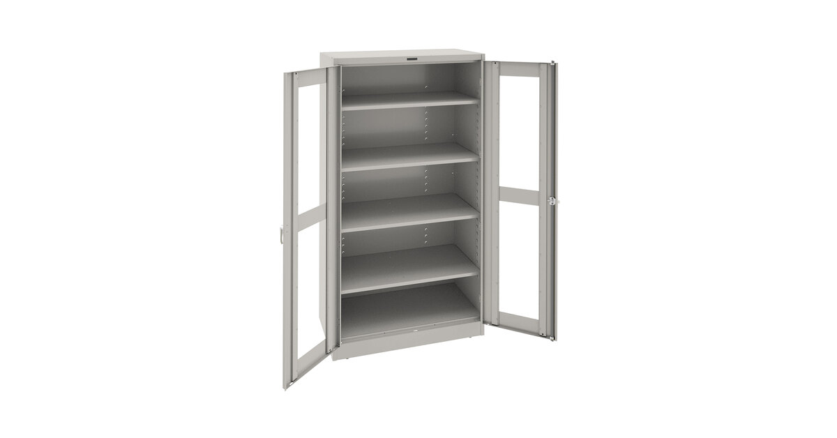Tennsco Welded Under-Counter Hgt Storage Cabinet, 36Wx18Dx36H, Light  Grey 3618-LGY