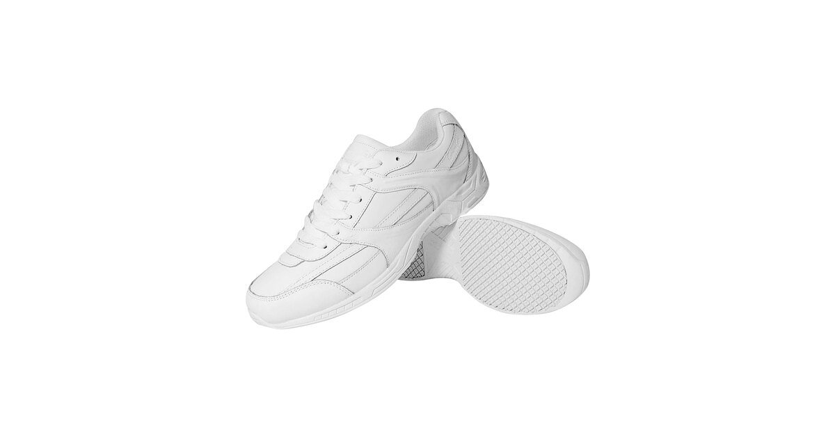 Genuine Grip® 1015 Men's Size 12 Medium Width White Leather