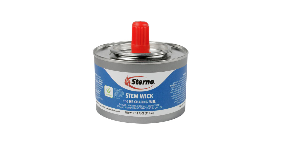 Sterno 10102 6 Hour Stem Wick Chafing Fuel 24 Case