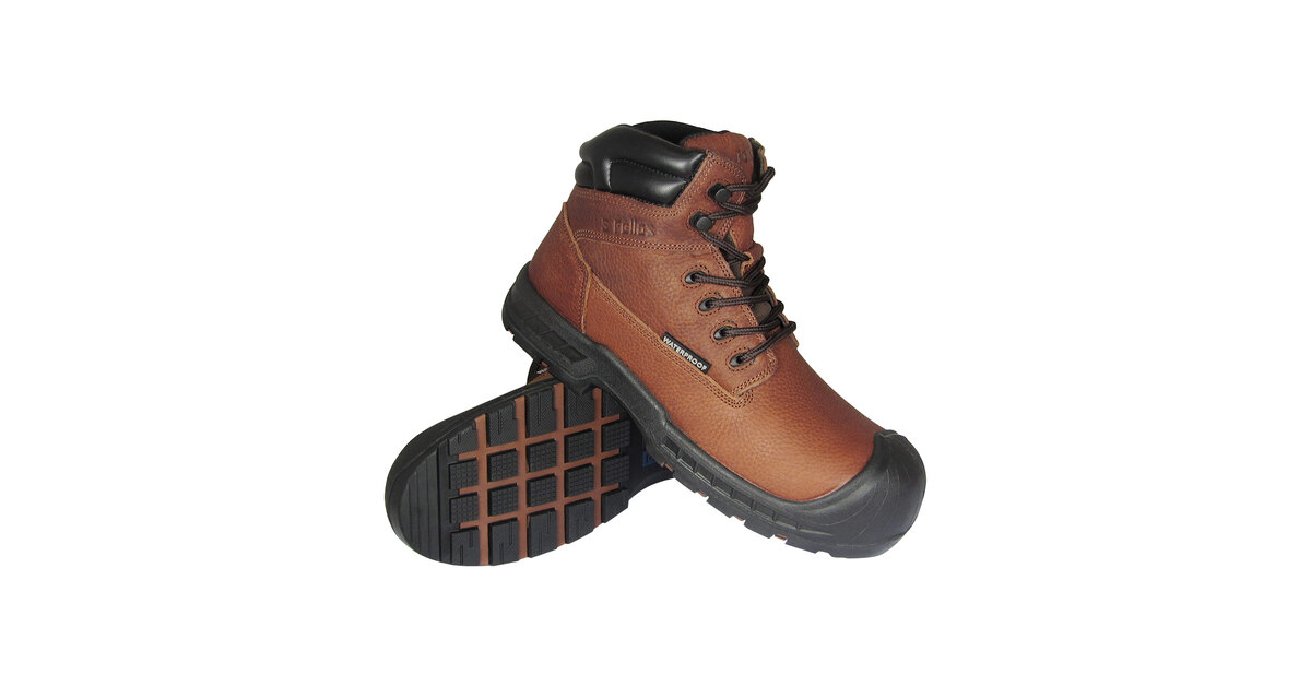 5 Fellas Vulcan Comp Toe PR Brown Leather Waterproof Work Boots Mens 11 6100 S Fellas by Genuine Grip Vulcan Men main image 2