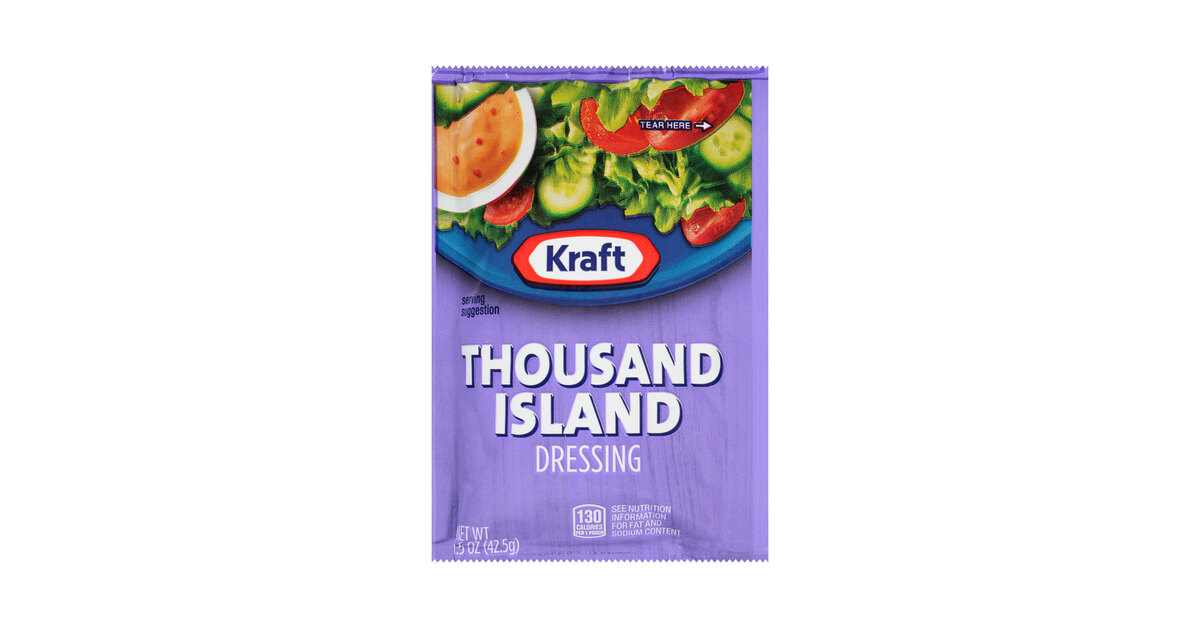 Kraft Thousand Island Dressing Packet 1.5 oz. - 60/Case