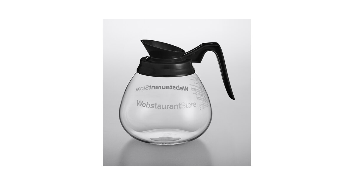 Classic Coffee Decanter, Plastic Carafe, 1.9 Liter, Clear