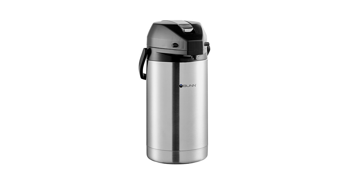 Bunn 3 Liter Stainless Steel Lined Lever Action Airpot 32130.0100