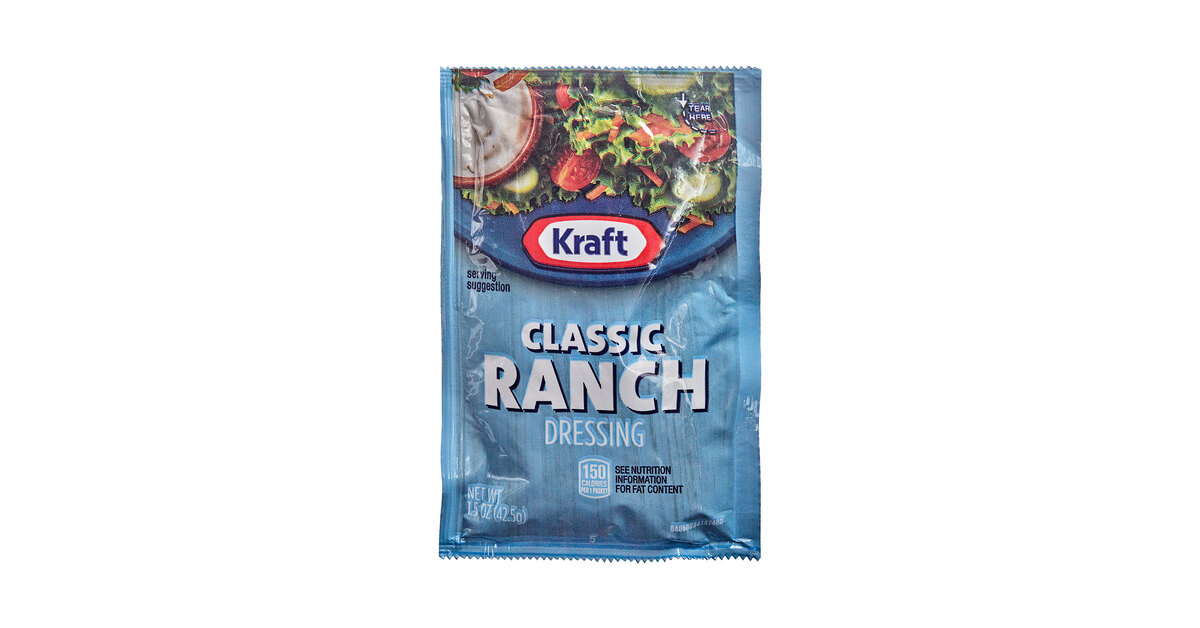 Kraft Ranch Dressing Packet 1.5 oz. - 60/Case