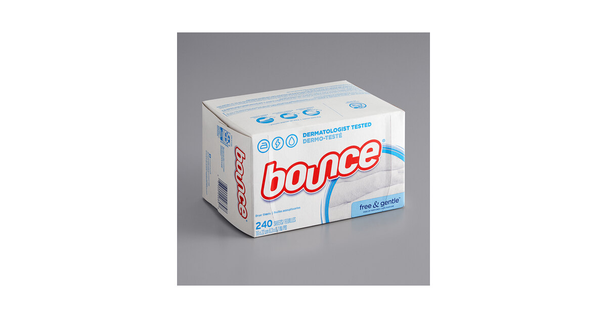Save on Bounce Fabric Softener Dryer Sheets Free & Gentle Order