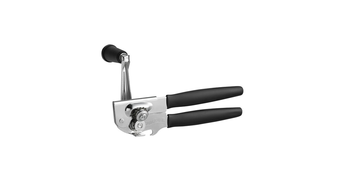 Swing-A-Way Easy-Crank Can Opener with Crank Handle, Black - Bed
