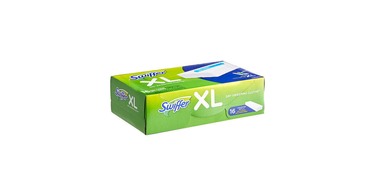 Swiffer® Sweeper 96826 XL Disposable Multi-Surface Dry Sweeping Cloths -  16/Box