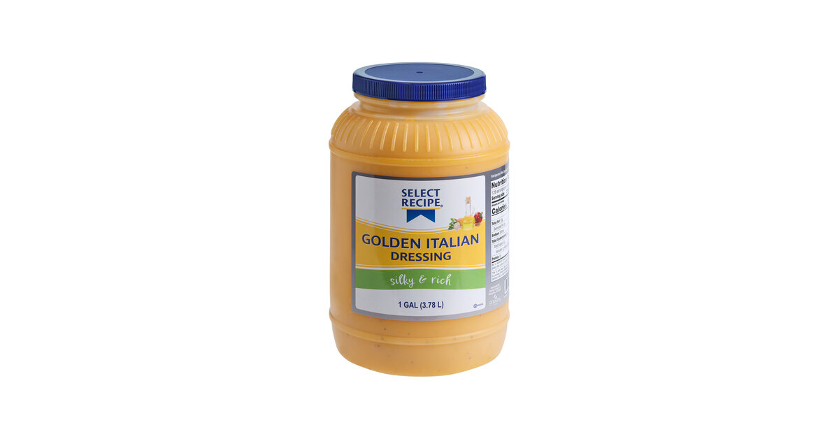 AAK Select Recipe Golden Italian Dressing 1 Gallon Container - 4/Case