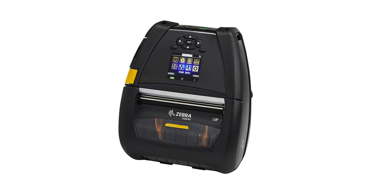 Zebra Mobile Linerless Label / Receipt Printer with Belt Clip - 1
