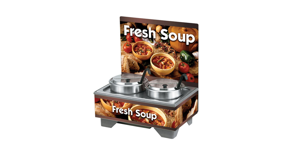 Vollrath 720202103 Full Size Soup Merchandiser Base - Country Kitchen, Menu  Board, 7 qt Accessories, 120v