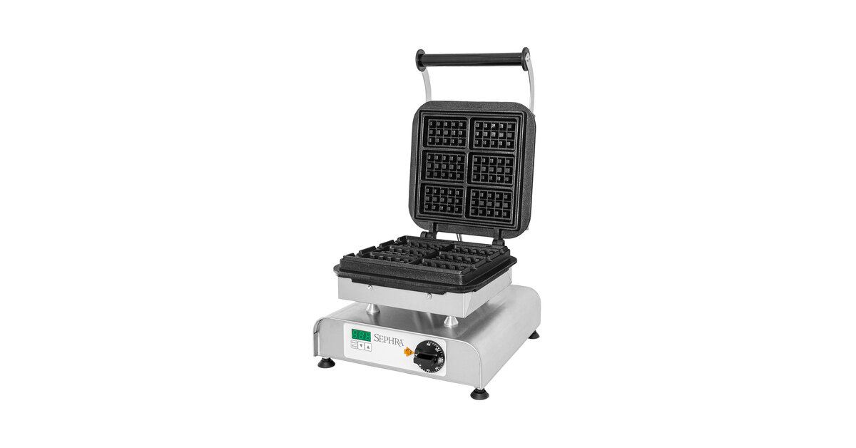 Sephra Skinny Waffle Maker - Automatic with Rotational Coated Plates