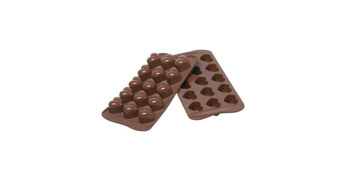 Moule En Silicone Pour Chocolats Choco Bar – 21 Empreintes, Dimensions 154x77x9 Mm, Volume 91 Ml – Made In Italy