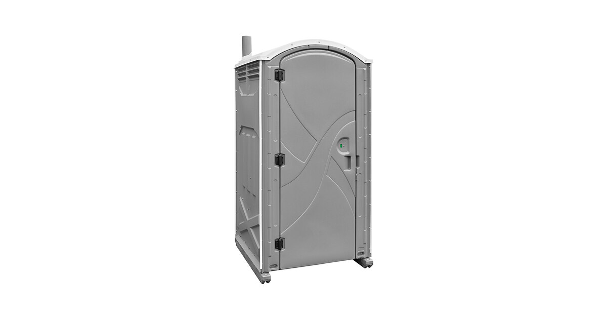 Satellite Axxis 8698A Gray Portable Restroom - Assembled