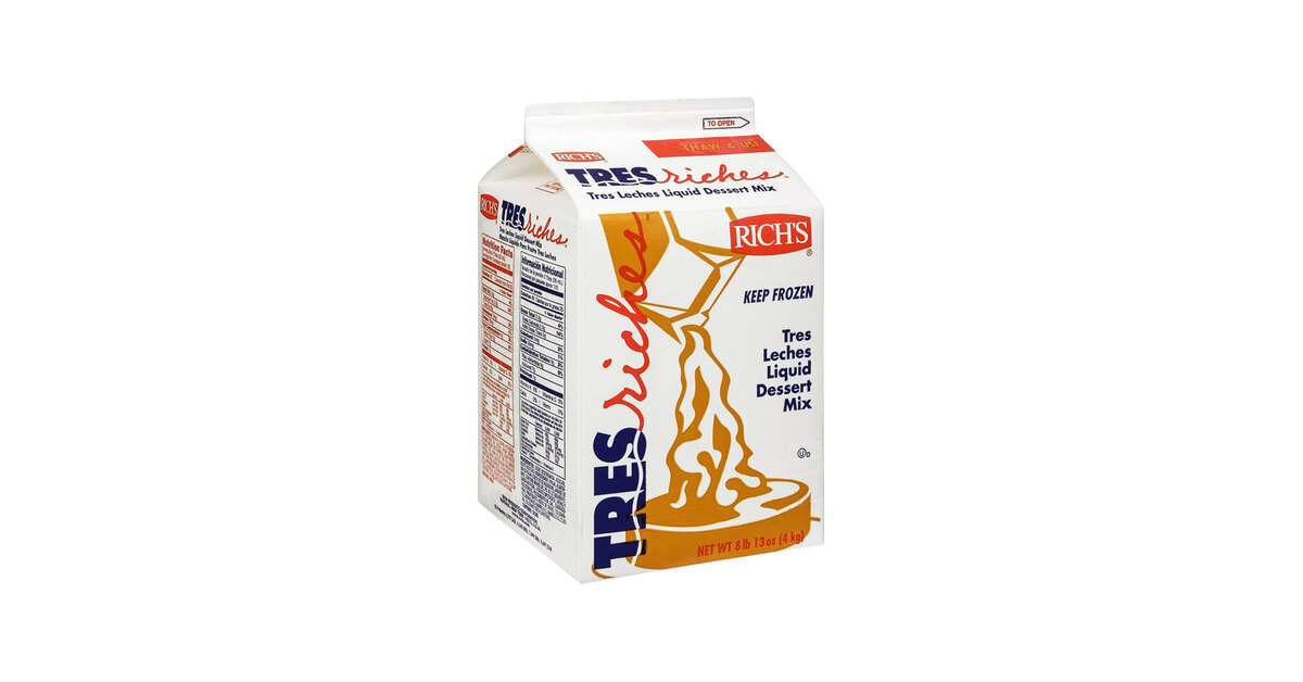 Rich's Tres Leches Dessert Mix 8.8 lb. - 4/Case