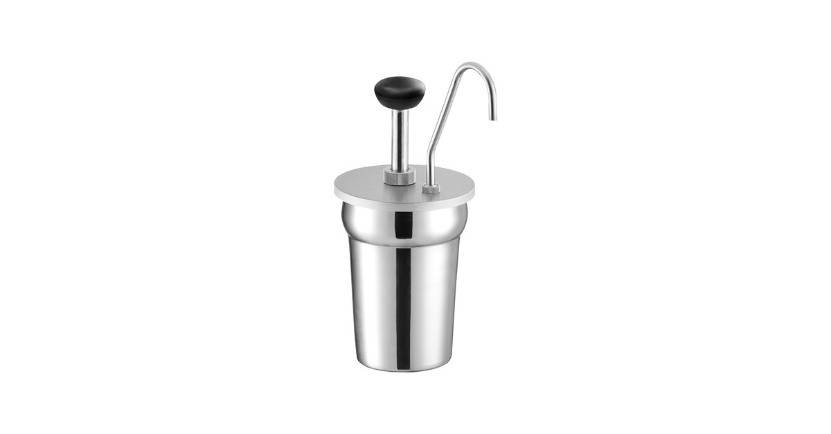 ServSense 0.5 fl. oz. Stainless Steel Inset Pump Dispenser with