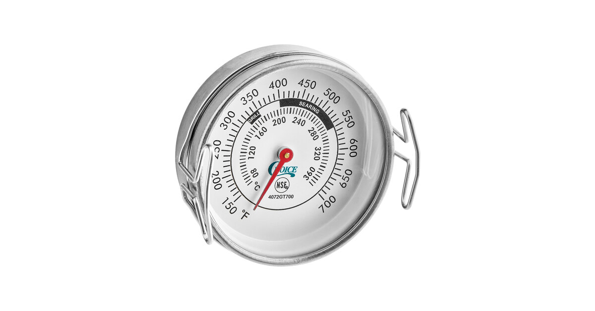 Thermomètre en Acier Inoxydable pour Barbecue, Thermometer de Barbecue
