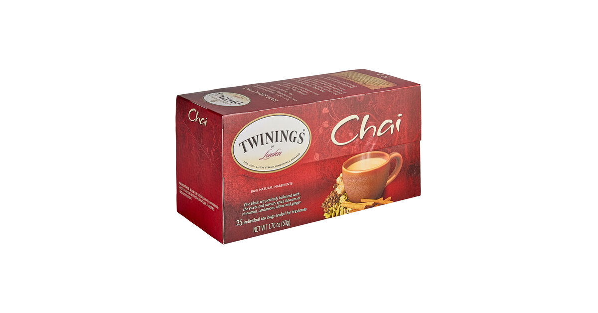 Twinings Chai Tea Bags 25/Box, 56% OFF | www.elevate.in