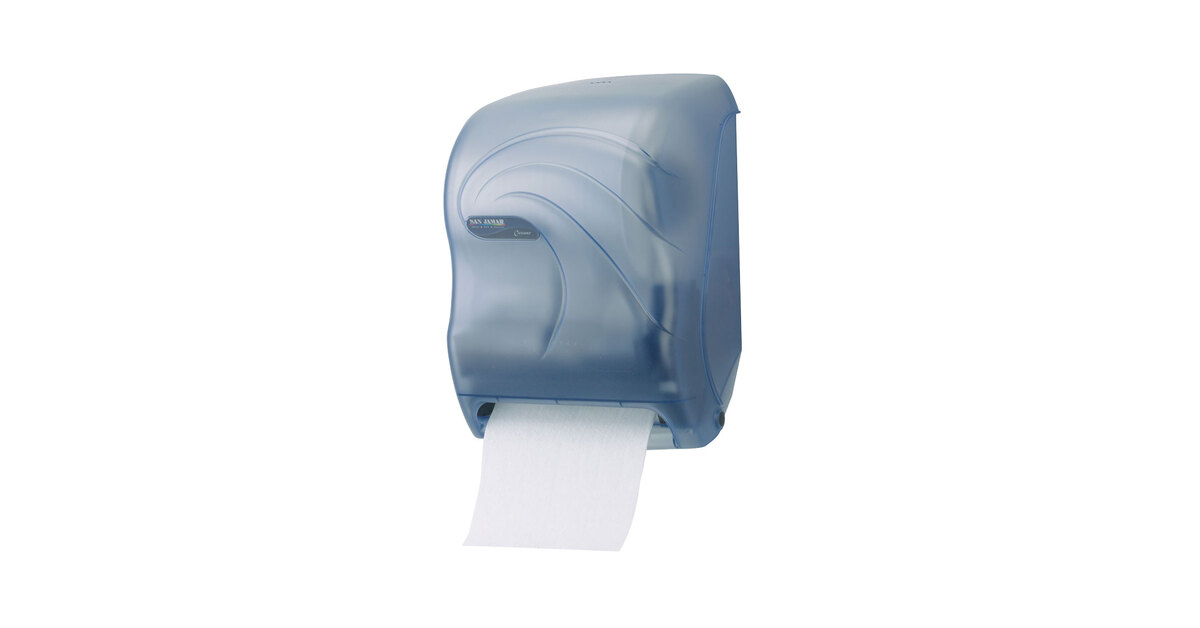 San Jamar T1490TBL Arctic Blue Smart System Oceans Hands Free Paper Towel  Dispenser