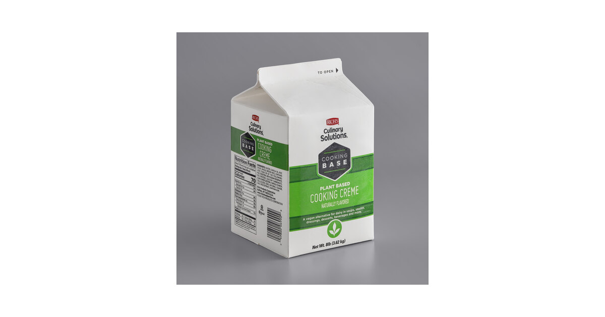 Rich's Vegan Heavy Cream (8 lb): In Bulk at WebstaurantStore