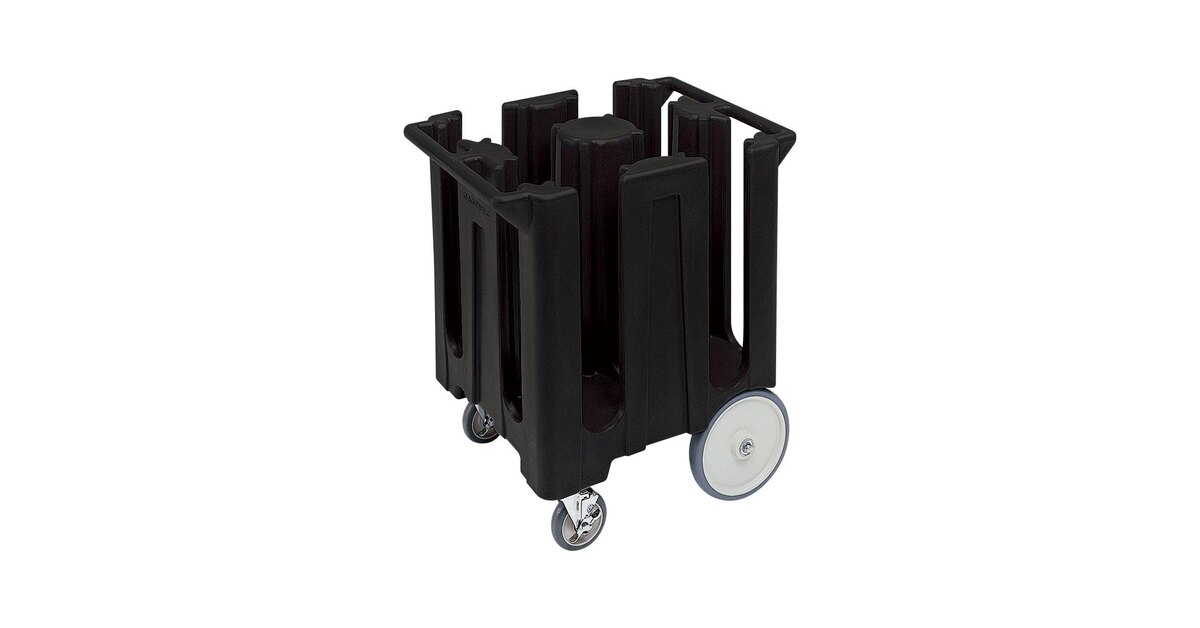 Cambro DC825110 Poker Chip Black Dish Dolly / Caddy with Vinyl