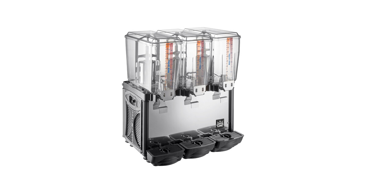 Carnival King RBD5G3 Triple 5 Gallon Bowl Refrigerated Beverage