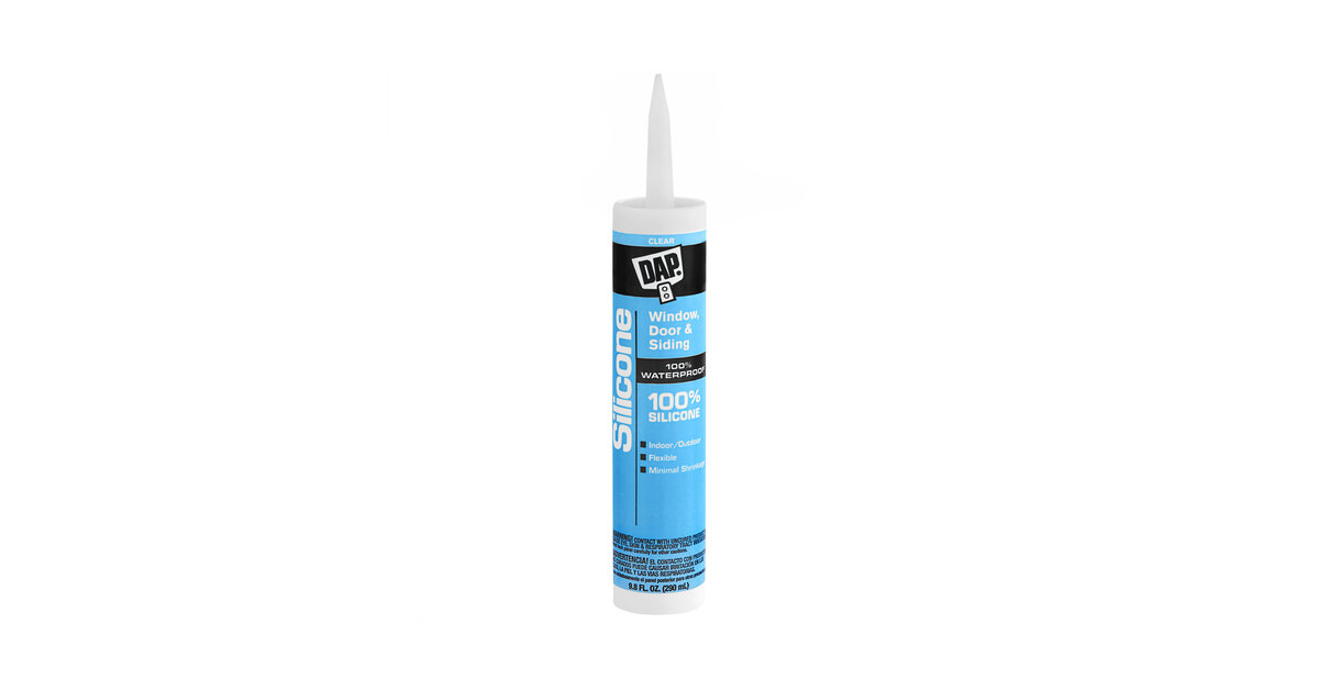 DAP 9.8 oz. Clear Window, Door, and Siding 100% Silicone Rubber