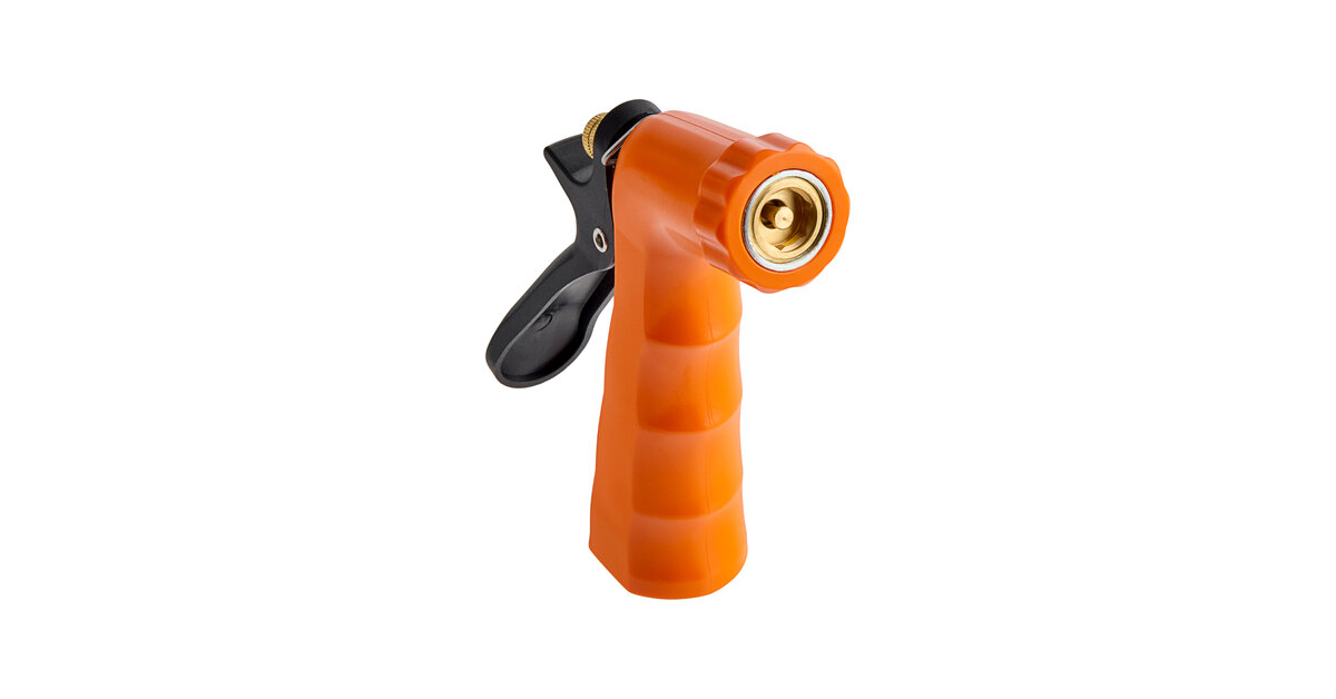 Sani-Lav N2 Orange Insulated Spray Nozzle with Plastic Handle