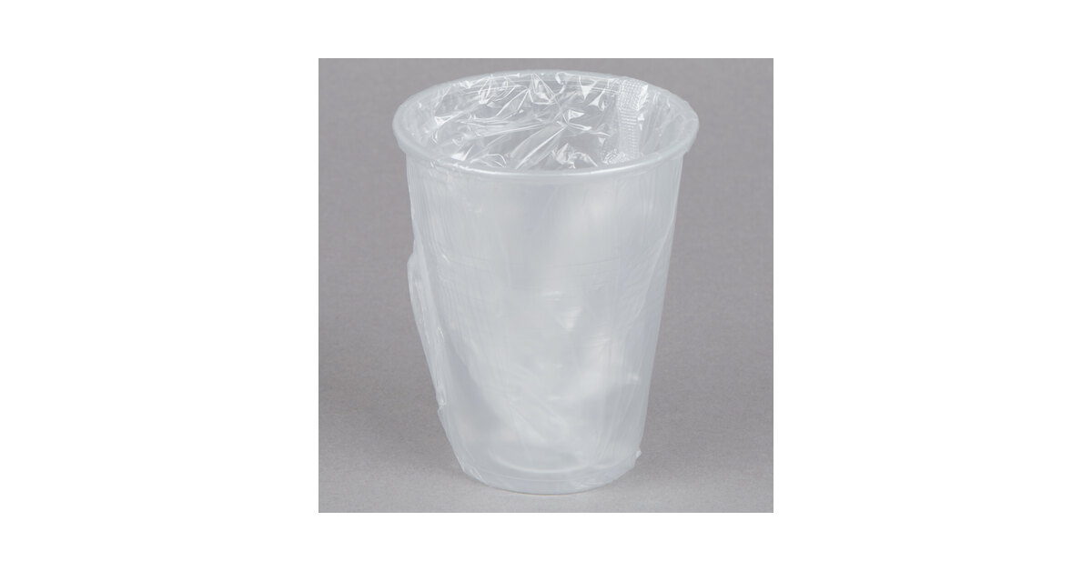 Lavex Lodging 9 oz. Translucent, Individually Wrapped Cups - 1000/Case