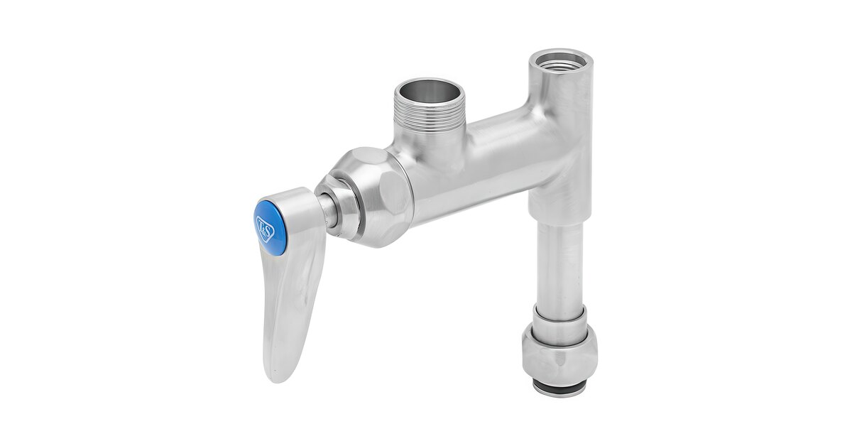 Eversteel by T&S S-0155-LNEZ Stainless Steel Add-On Faucet with