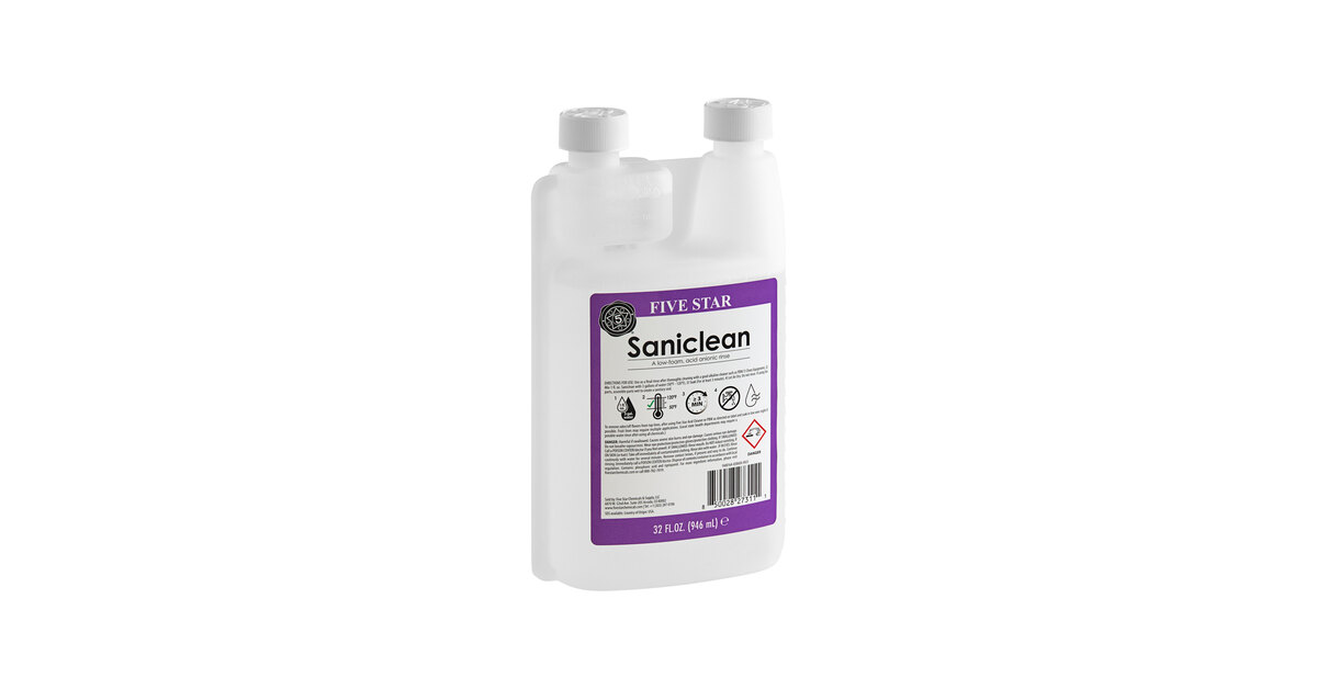 Five Star Chemicals 26-SAN-FS32-10 Saniclean Low-Foaming Brewery