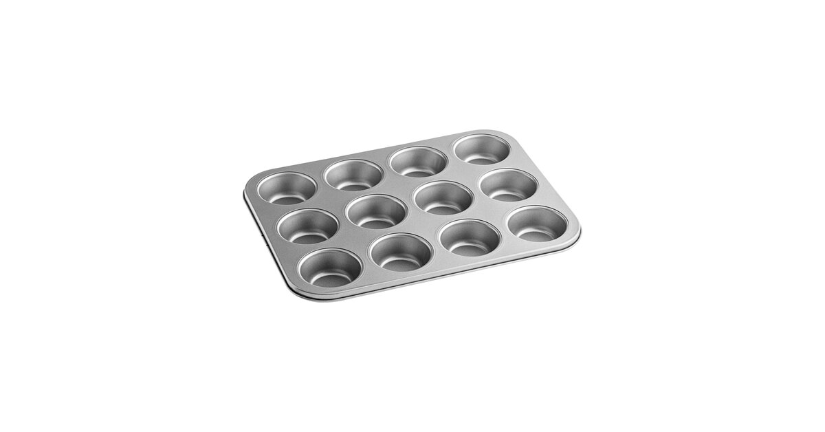 NutriChef 12-Cup Copper Muffin Pan - Non-Stick Carbon Steel, Dishwasher Safe, Fits Model NCBSCC54, Even Heating For Baking