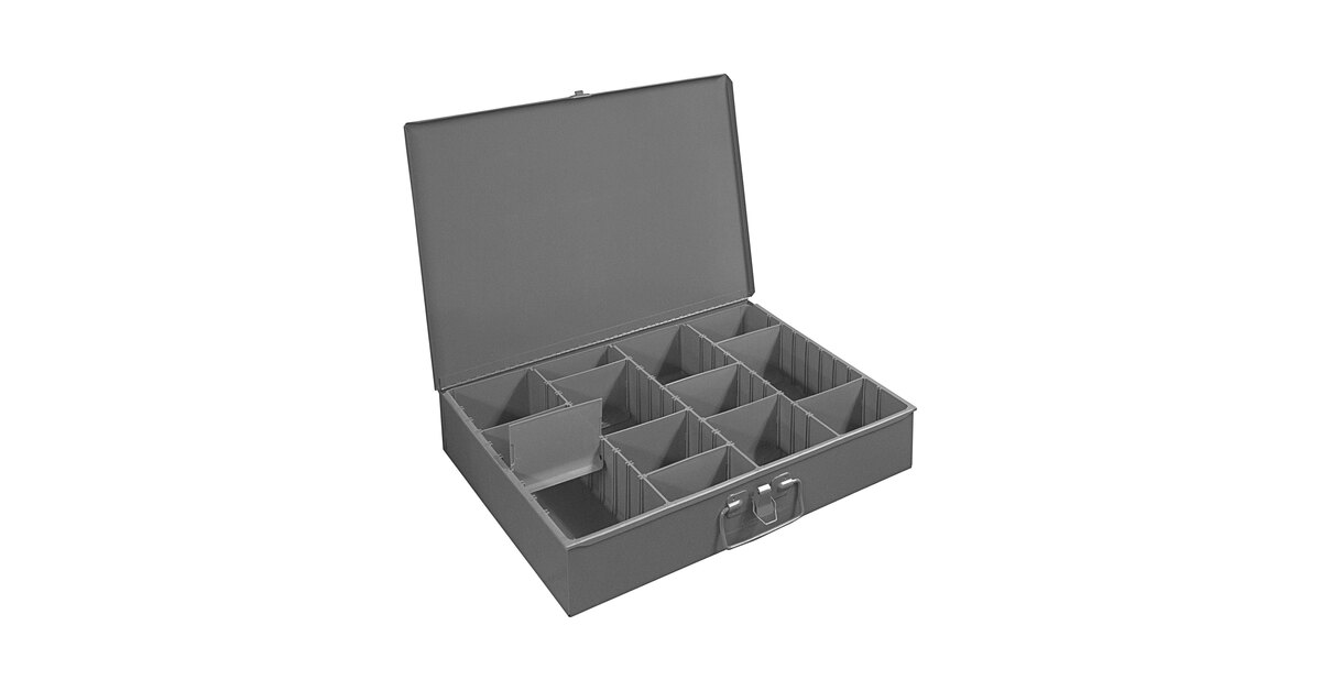 Durham Mfg Adjustable Compartment Large Steel Box 119-95