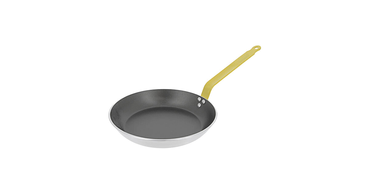 de Buyer Choc Non-Stick Aluminum Fry Pan 9-1/2 with Yellow Handle