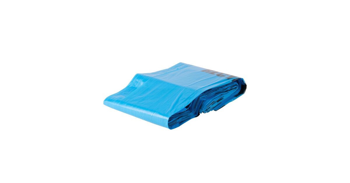 38 Gallon 1.2 Mil 30 X 46 Linear Low Density Blue Tint Recycling Bag -  100/Case