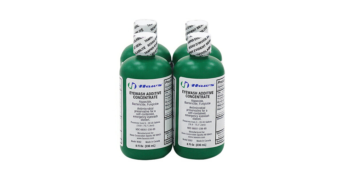 Haws 9082 8 oz. Eyewash Water Additive - 4/Pack