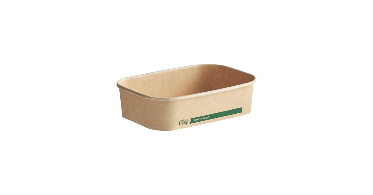 Compostable Rectangular Food Containers with Lids – EcoQuality Store