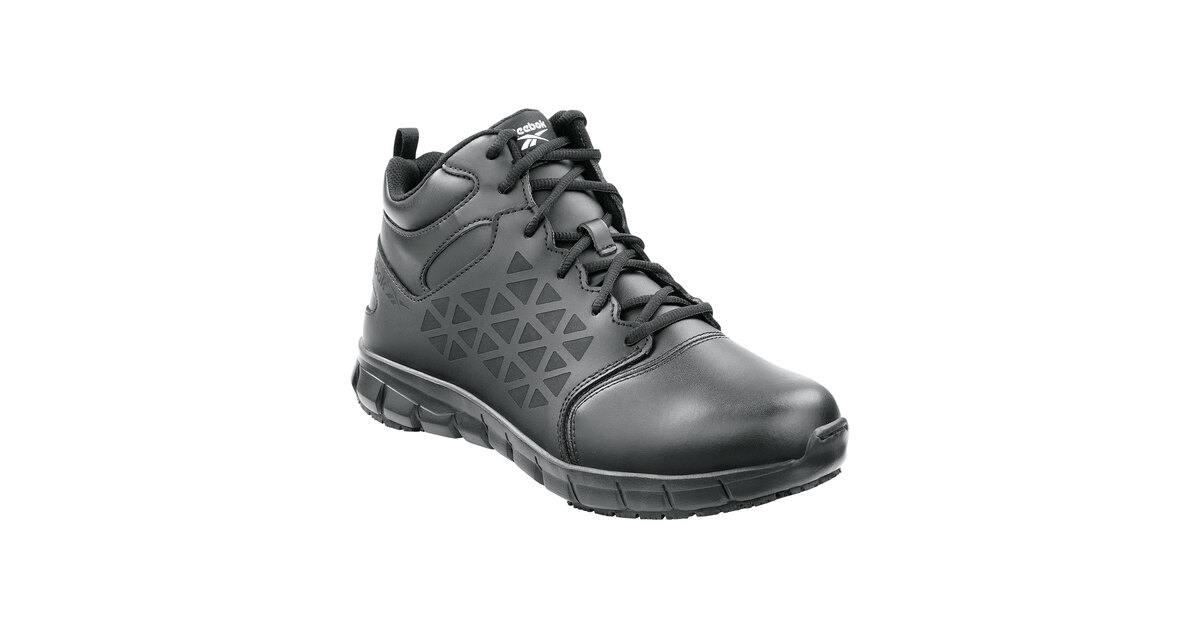 Reebok Work Sublite Men's 12 Wide Black Soft Toe Non-Slip