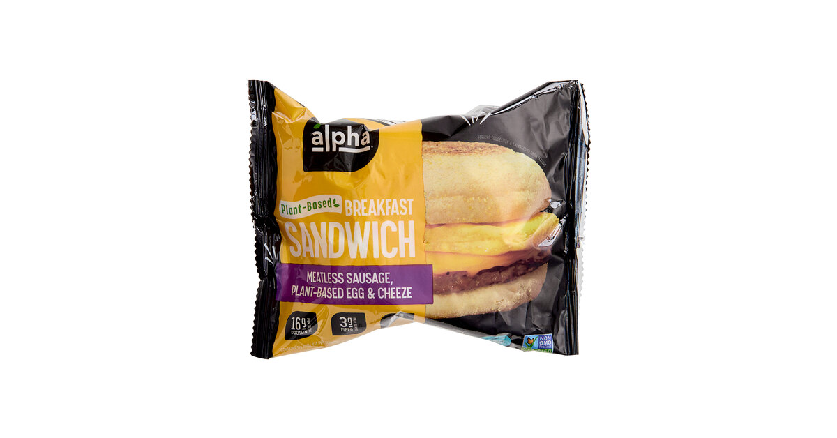Vegetarian Breakfast Sandwich With Egg, Cheese & Plant-based Sausage - Jack  & Annie's