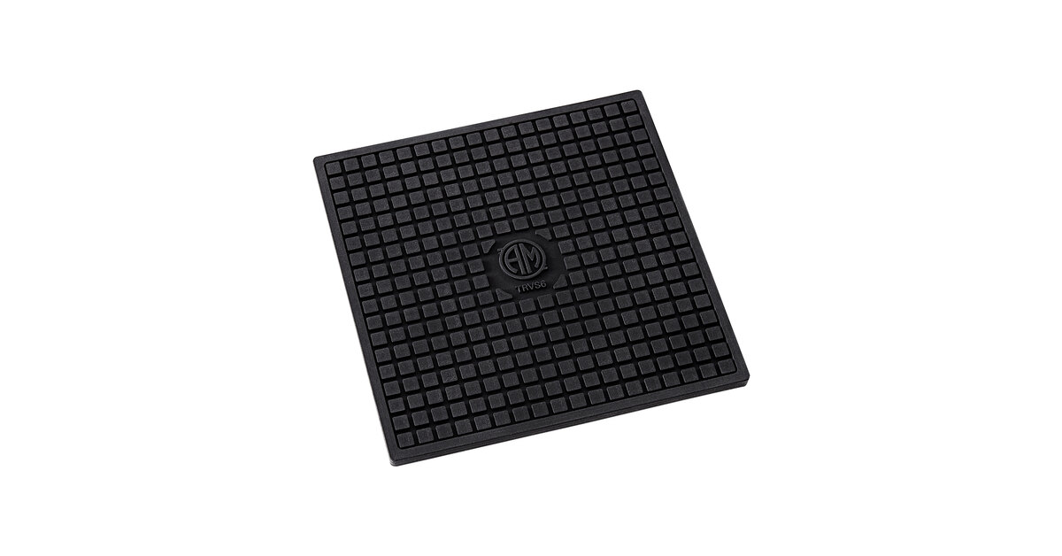 Extra Large Silicone Trivet Heat Resistant Mat 18'' x 16'' 18x16 inch,  Black