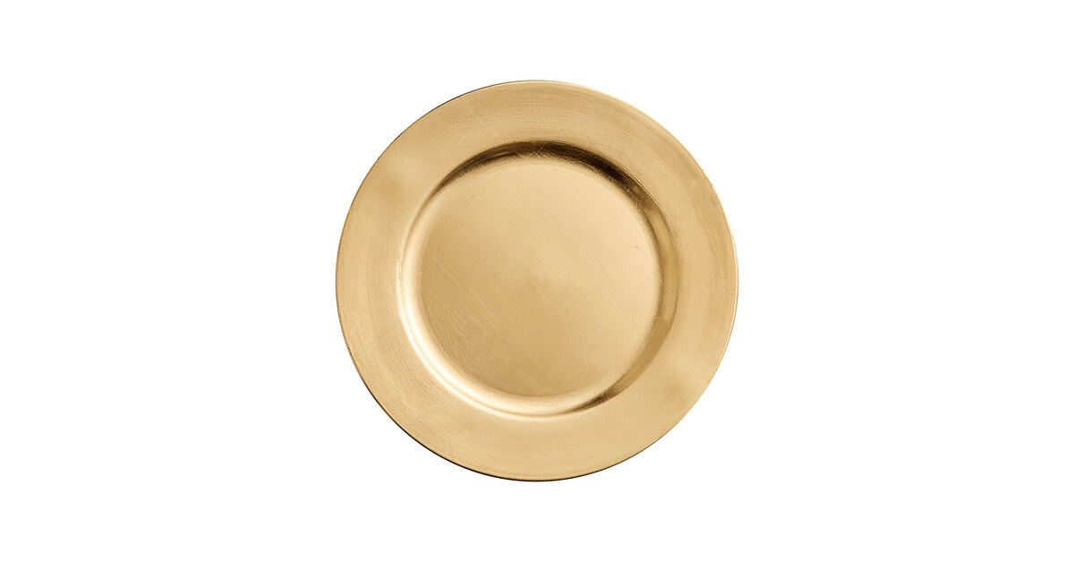Platos Navideños Gold Charger Plates Set 13 Inch Round Charger Plate Bulk Plastic Charger For Dinner Wedding Party Gold Chargers - View #8