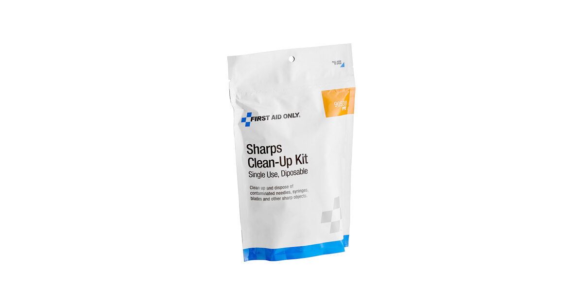 First Aid Only 90538 Sharps Clean-Up Kit