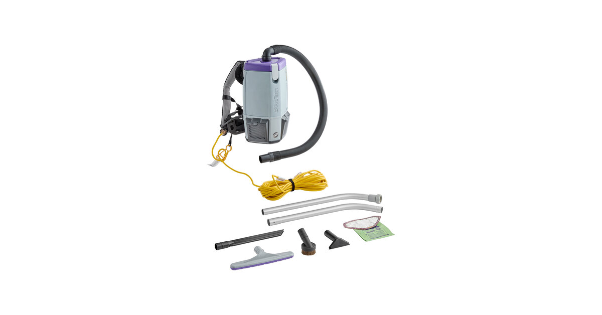 ProTeam Super Coach Pro Backpack Vacuum w/ Telecoping Wand Kit