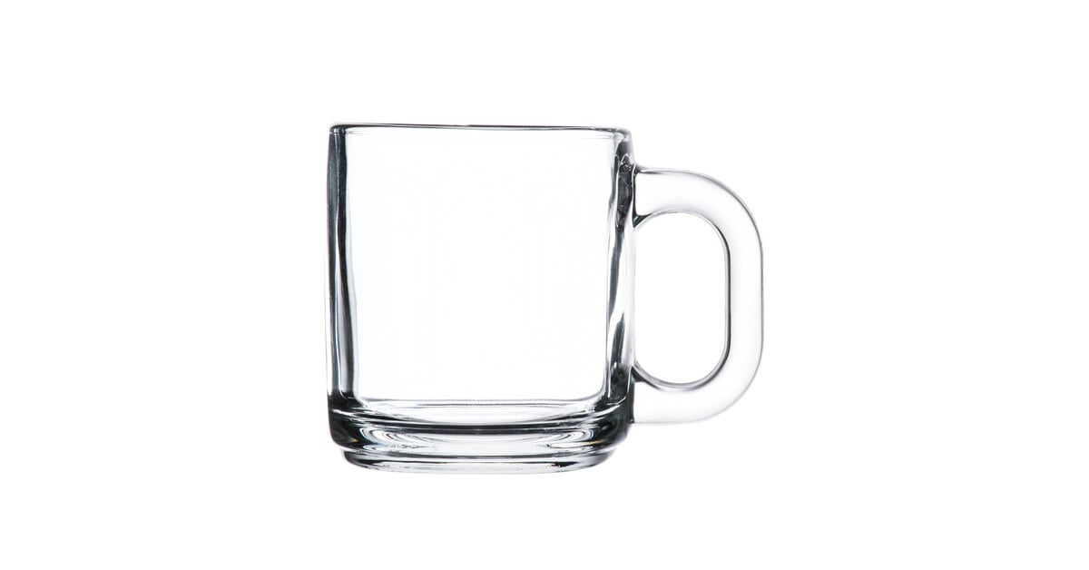 Anchor Hocking 83045A 16 oz. Glass Cafe Mug - 6/Case