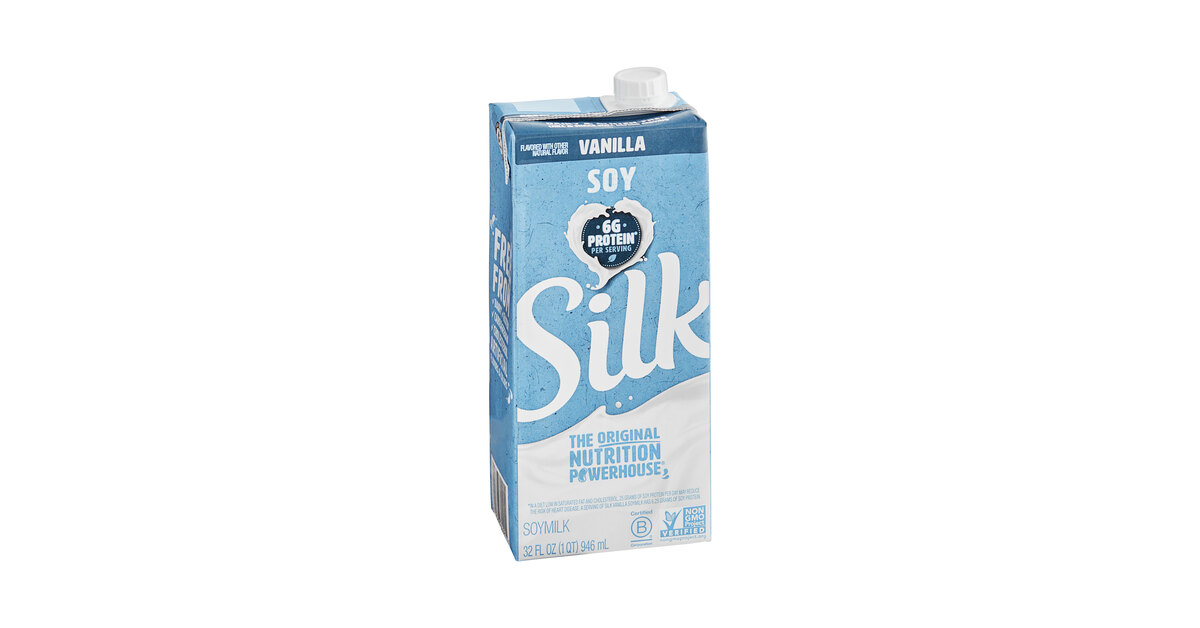 Silk Vanilla Soy Milk 32 fl. oz. - 12/Case