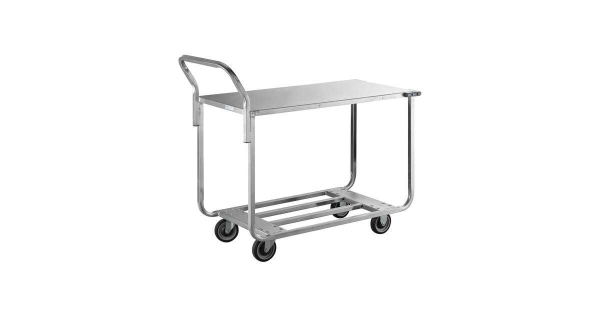 Winholt WX-1000KA/B-WM Two Shelf Stocking Cart with Bumpers and