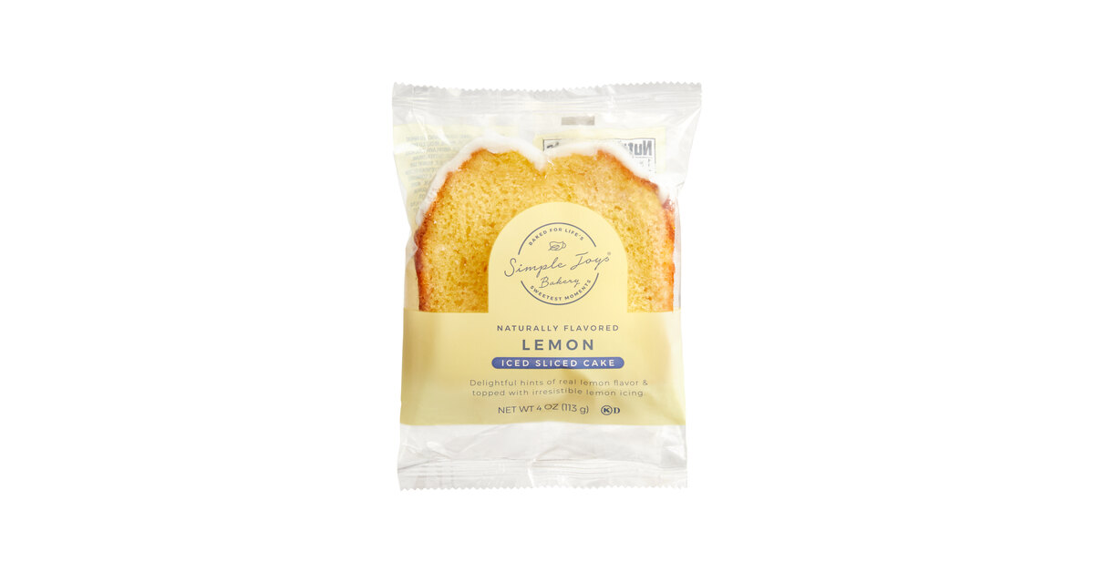Freshness Guaranteed Lemon Regular Sliced Cake, 12 oz, 8 Count 