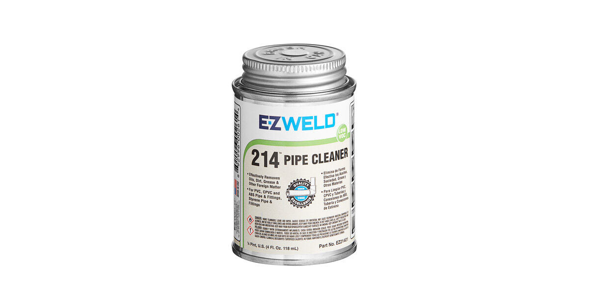 E-Z Weld EZ21401N 4 oz. Clear Pipe Cleaner