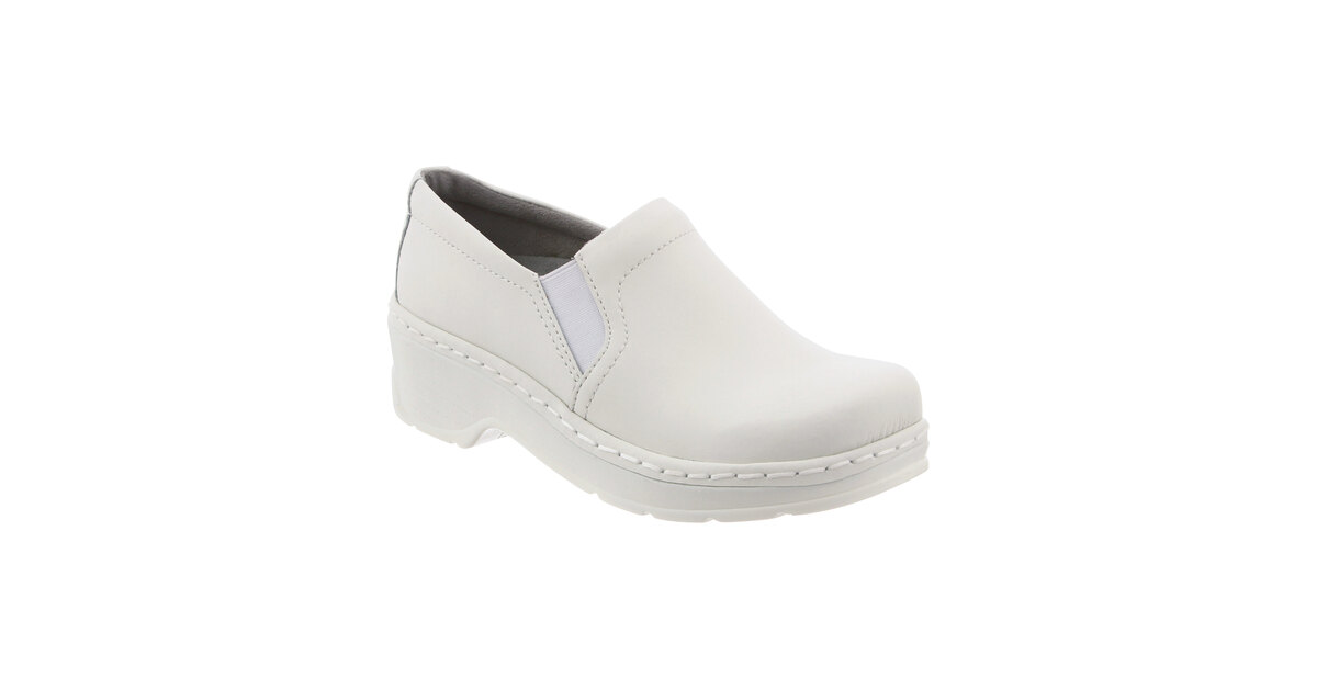 Klogs Naples Women's Size Wide Width White Smooth Soft Toe